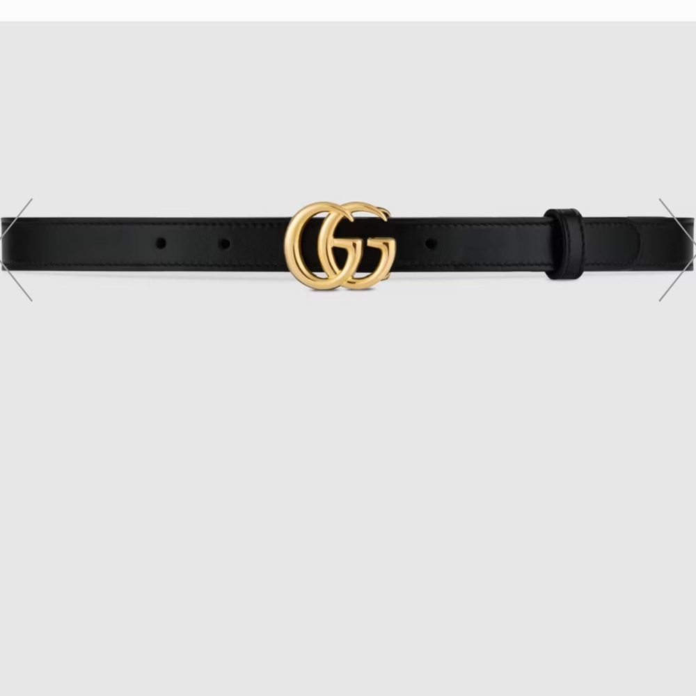Gucci thin leather belt